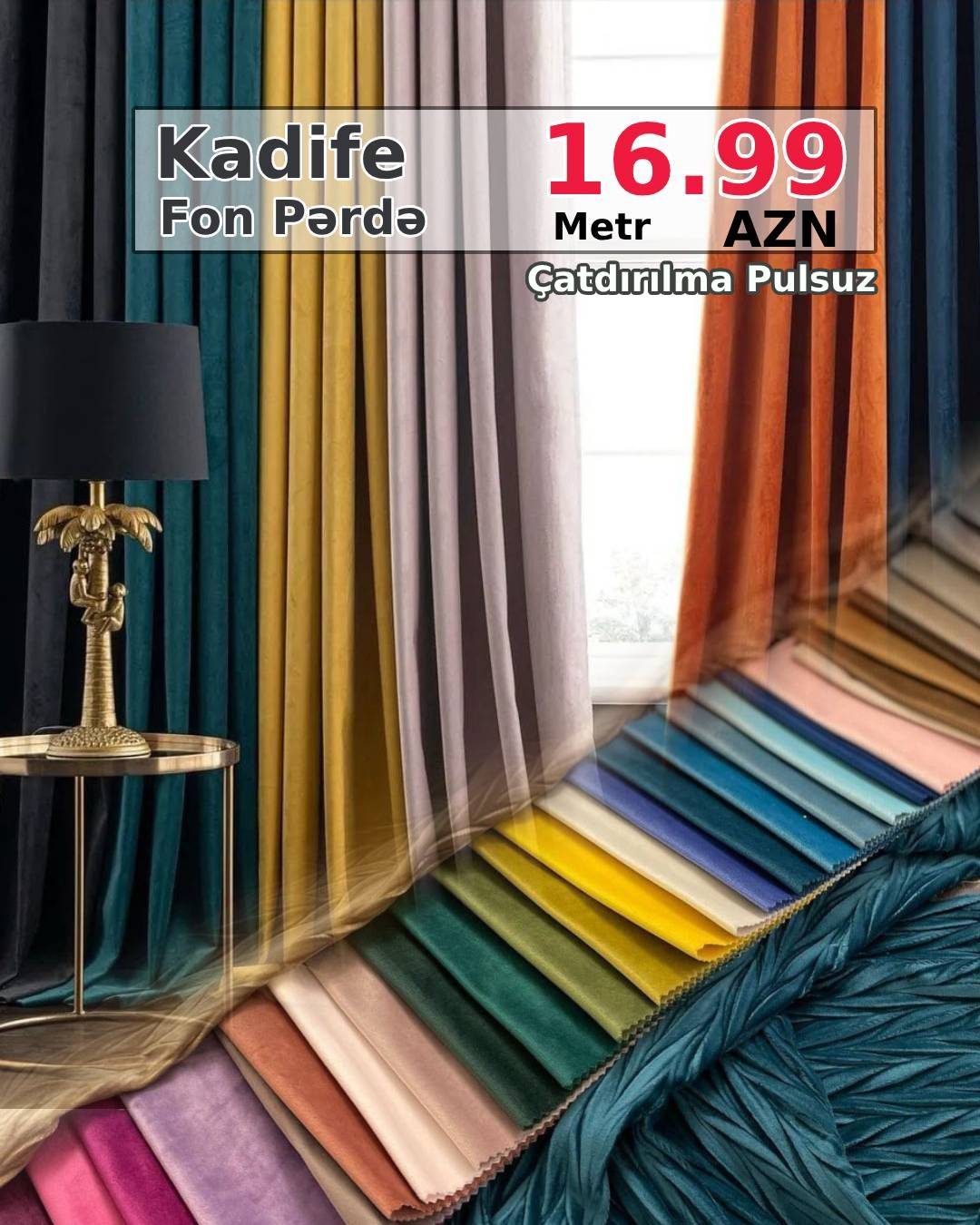 Vilur Kadife Fon Pərdə